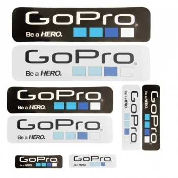Pack de 8 pegatinas diferentes tamaos para GoPro