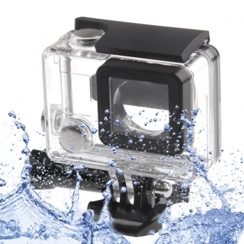 Dazzne DZ-307 Carcasa Transparente Waterproof para GoPro Hero 3+