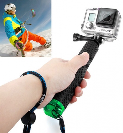 Handheld Extendable Pole Monopod with Screw for GoPro HERO4 /3+ /3 /2, Max Length: 49cm