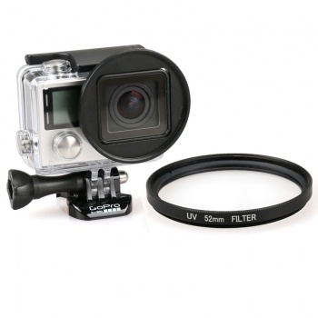 Filtro Lente UV 52mm para GoPro HERO 4 / 3+