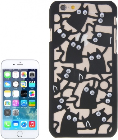 3D Eyes Owls Pattern Plastic Protective Case for iPhone 6