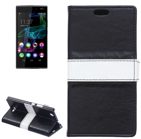 Horizontal Flip Color Matching Leather Case with Card Slots & Wallet & Holder for Wiko Ridge 4G