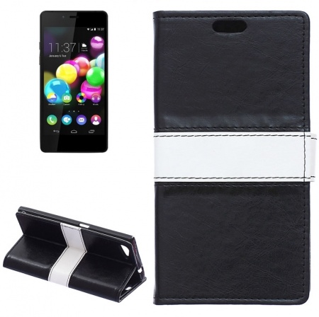 Horizontal Flip Color Matching Leather Case with Card Slots & Wallet & Holder for Wiko Highway Star 4G