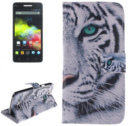 Tiger Pattern Horizontal Flip Leather Case with Holder & Card Slots & Wallet for Wiko Rainbow