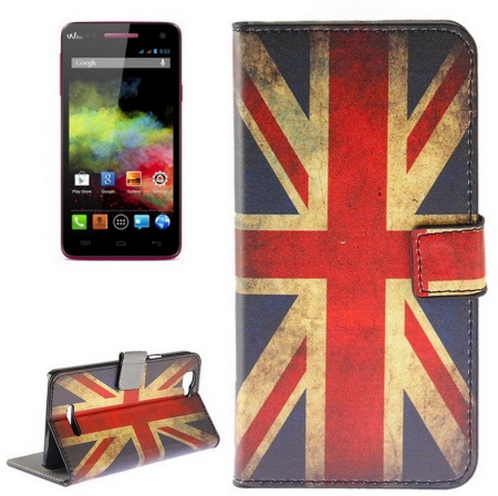 Retro UK Flag Pattern Horizontal Flip Magnetic Buckle Leather Case with Holder & Card Slots & Wallet for Wiko Rainbow