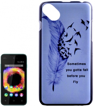 Flying Birds and Words Patterns PC Protective Case for Wiko Sunset 2