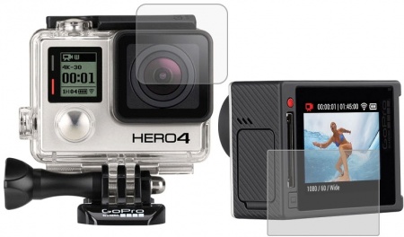 Protector para lente y de pantalla para GoPro HERO4 Silver