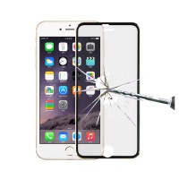 Protector de pantalla templado con marco de titanio para iPhone 6 / iPhone 6S