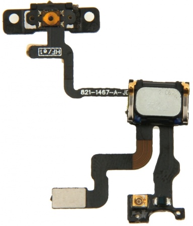 iPartsBuy High Quality Sensor Flex Cable + Switch Flex Cable + Ear Speaker + Switch Frame Replacement for iPhone 4s