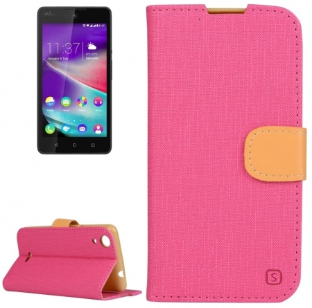 Cloth Texture Horizontal Flip Leather Case with Holder & Card Slots & Wallet for Wiko Rainbow Lite