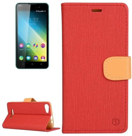 Cloth Texture Horizontal Flip Leather Case with Holder & Card Slots & Wallet for Wiko Lenny 2