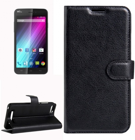 For Wiko Lenny 3 Litchi Texture Horizontal Flip Leather Case with Magnetic Buckle & Holder & Card Slots & Wallet