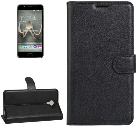 For Wiko U Feel Prime Litchi Texture Horizontal Flip PU Leather Case with Holder & Card Slots & Wallet