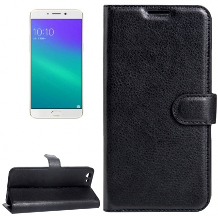 OPPO R9s Plus Litchi Texture Horizontal Flip Leather Case with Magnetic Buckle & Holder & Card Slots & Wallet
