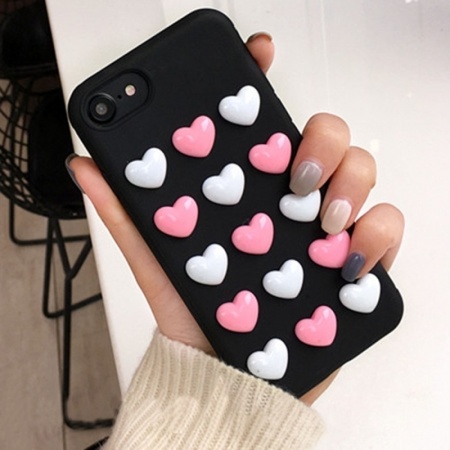 For iPhone 6 & 6s 3D Love Candy Full Coverage Protective Back Cover Soft Case