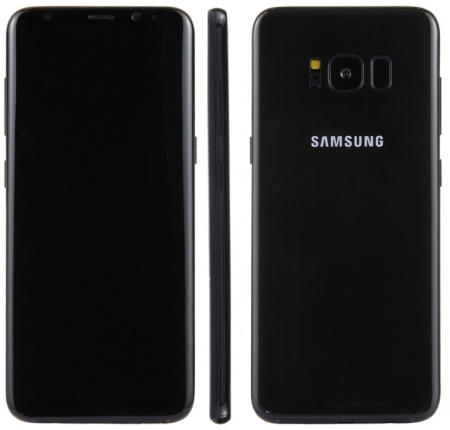 Dummy / Samsung Galaxy S8 display model black screen. 