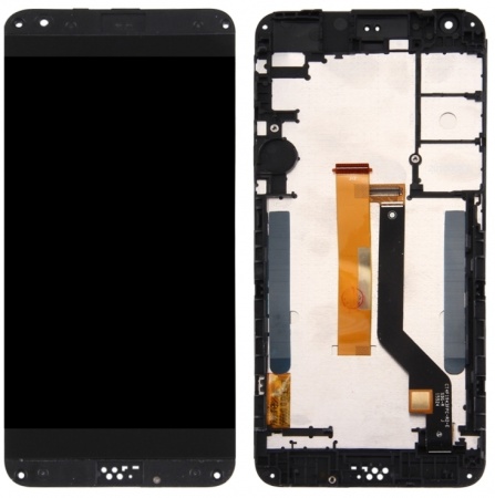 iPartsBuy for HTC Desire 530 LCD Screen + Touch Screen Digitizer Assembly with Frame & Top + Lower Bottom Glass Lens Cover