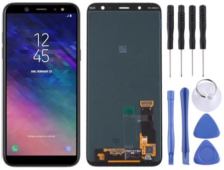 LCD screen and touch screen for Samsung Galaxy A6 (2018). 