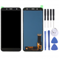 Pantalla y herramientas de reemplazo para Samsung Galaxy J6 (2018) / J600, color negro.