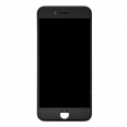 Pantalla completa de iPhone 8 Plus en color negro, apagada, sobre fondo blanco.