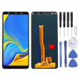 Repuesto de pantalla completa para Samsung Galaxy A7 (2018) A750 con herramientas de reparación.