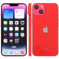 Maqueta con pantalla a color de iPhone 14 Rojo