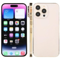 Maqueta con pantalla a color de iPhone 14 Pro Dorado