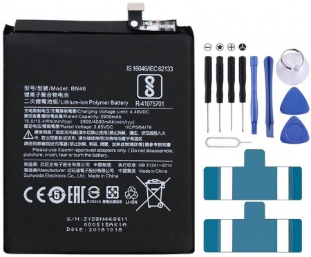 BN46 3900mAh Li-Polymer Battery for Xiaomi Redmi 7 / Redmi Note 6 / Redmi Note 8 / Redmi Note 8T