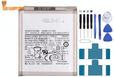 Original 3410mAh EB-BA415ABYY for Samsung Galaxy A41 SM-A415 Li-ion Battery Replacement