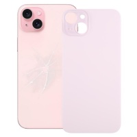 Back Glass Cover for iPhone 15 Plus with Large Camera Hole Rosa