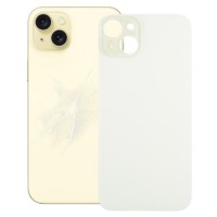 Back Glass Cover for iPhone 15 Plus with Large Camera Hole Amarillo