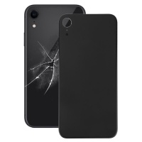 Glass Back Battery Cover for iPhone XR with Adhesive and Big Camera Hole Negro