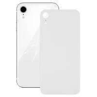 Glass Back Battery Cover for iPhone XR with Adhesive and Big Camera Hole Blanco