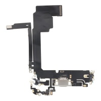 Puerto de carga flex para iPhone 15 Pro Max Blanco