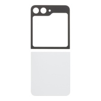 Top and Bottom Back Cover for Samsung Z Flip 6 Blanco