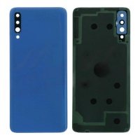 Complete back cover with camera frame for Samsung A70 Blue