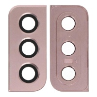 Rear camera lens and bezel for Samsung S21 5G Rose Rear camera lens and bezel for Samsung S21 5G Rose