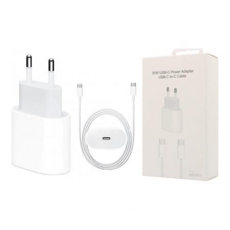 Chargeur USB C 35W avec Cble 1 mtre pour iPhone 16