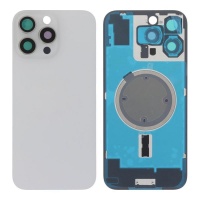Back cover with camera frame and magnetic ring for iPhone 16 Pro Max Titanium White Back cover with camera frame and magnetic ring for iPhone 16 Pro Max Titanium White