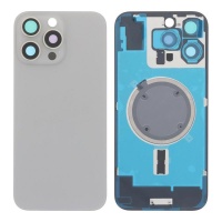 Back cover with camera frame and magnetic ring for iPhone 16 Pro Max Natural Titanium Back cover with camera frame and magnetic ring for iPhone 16 Pro Max Natural Titanium