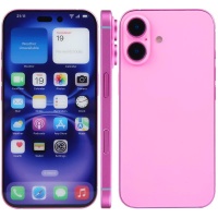 Mockup with Color Display of iPhone 16 Plus Rose Mockup with Color Display of iPhone 16 Plus Rose