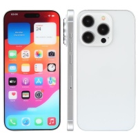 Maqueta con pantalla a color de iPhone 15 Pro Blanco Maqueta con pantalla a color de iPhone 15 Pro Blanco