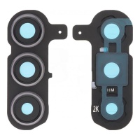 Lente y marco de cámara trasera para Samsung S24 Plus Negro Lente y marco de cámara trasera para Samsung S24 Plus Negro