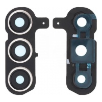 Lente y marco de cámara trasera para Samsung S24 Plus Plata Lente y marco de cámara trasera para Samsung S24 Plus Plata