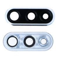 Rear camera lens and bezel for Huawei P30 Lite White