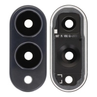 Rear Camera Lens and Bezel for Samsung S25 Edge Titanium Black