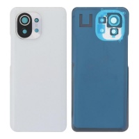 Coque arrière complète avec cadre de caméra pour Xiaomi Mi 11 Blanc Coque arrière complète avec cadre de caméra pour Xiaomi Mi 11 Blanc