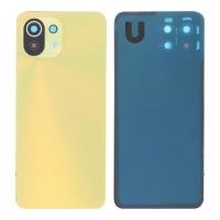 Complete back cover with camera frame for Xiaomi Mi 11 Lite 5G Yellow Complete back cover with camera frame for Xiaomi Mi 11 Lite 5G Yellow