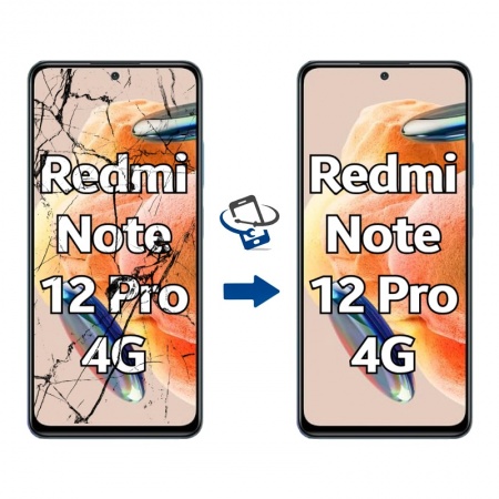 Trocar Ecrã do Redmi Note 12 Pro 4G Substituição de Ecrã para Redmi Note 12 Pro 4G