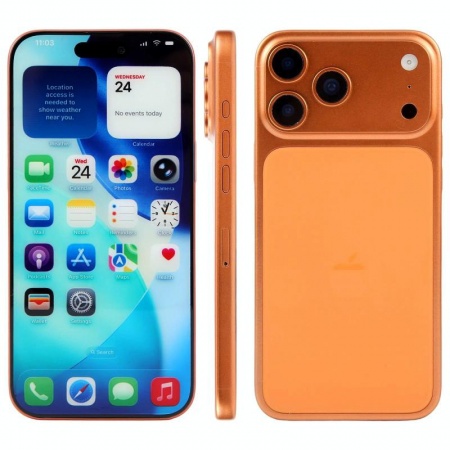Maquete a cores do iPhone 17 Pro Max